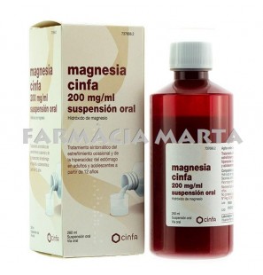 MAGNESIA CINFA 200MG/ML 260 ML