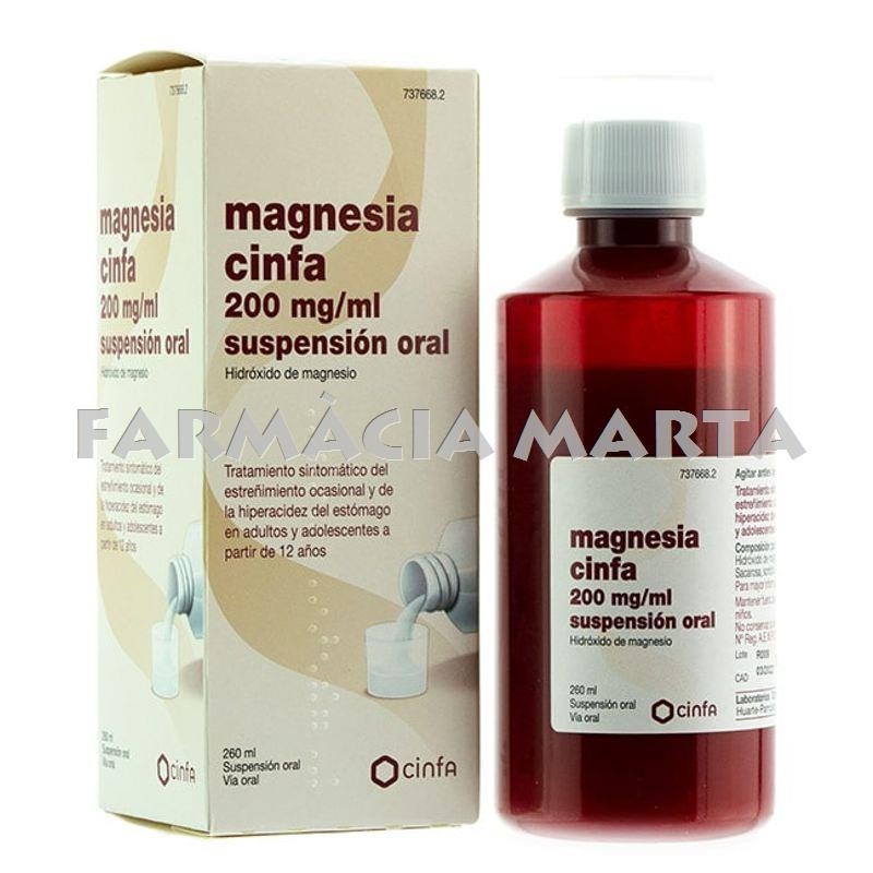 MAGNESIA CINFA 200MG/ML 260 ML