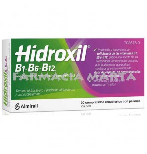 HIDROXIL B1-B6-B12 30 COMPRIMITS