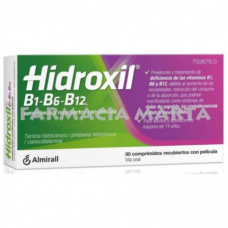 HIDROXIL B1-B6-B12 30 COMPRIMITS