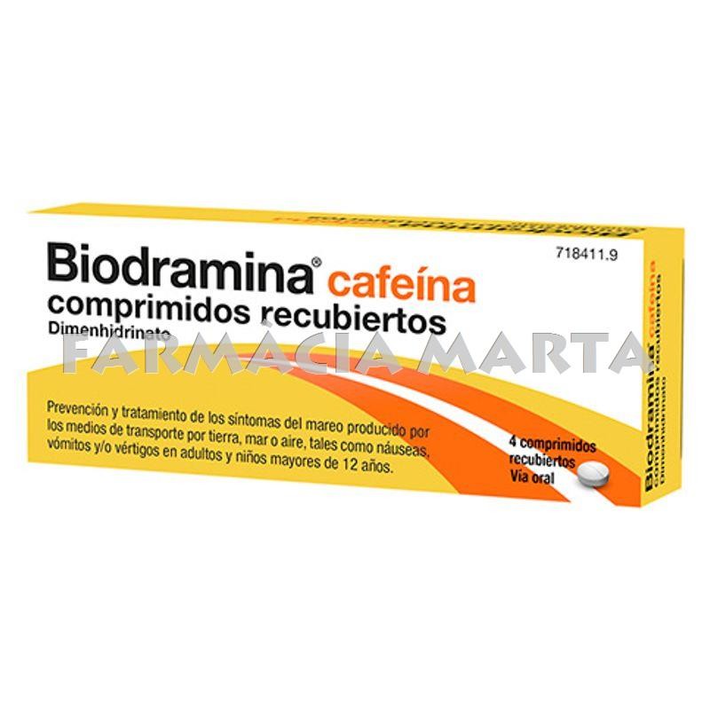 BIODRAMINA CAFEINA 4 COMPRIMITS