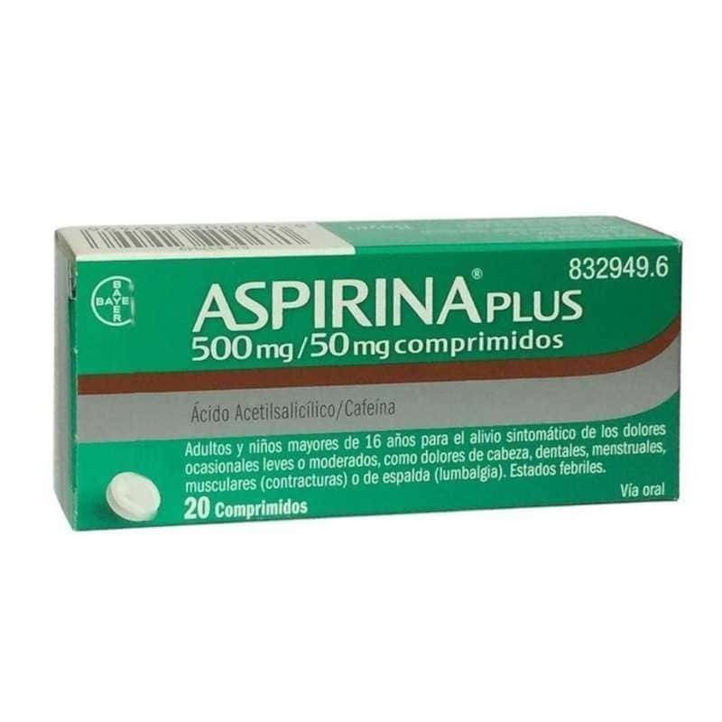 ASPIRINA PLUS 500 MG/ 50 MG 20 COMPRIMITS